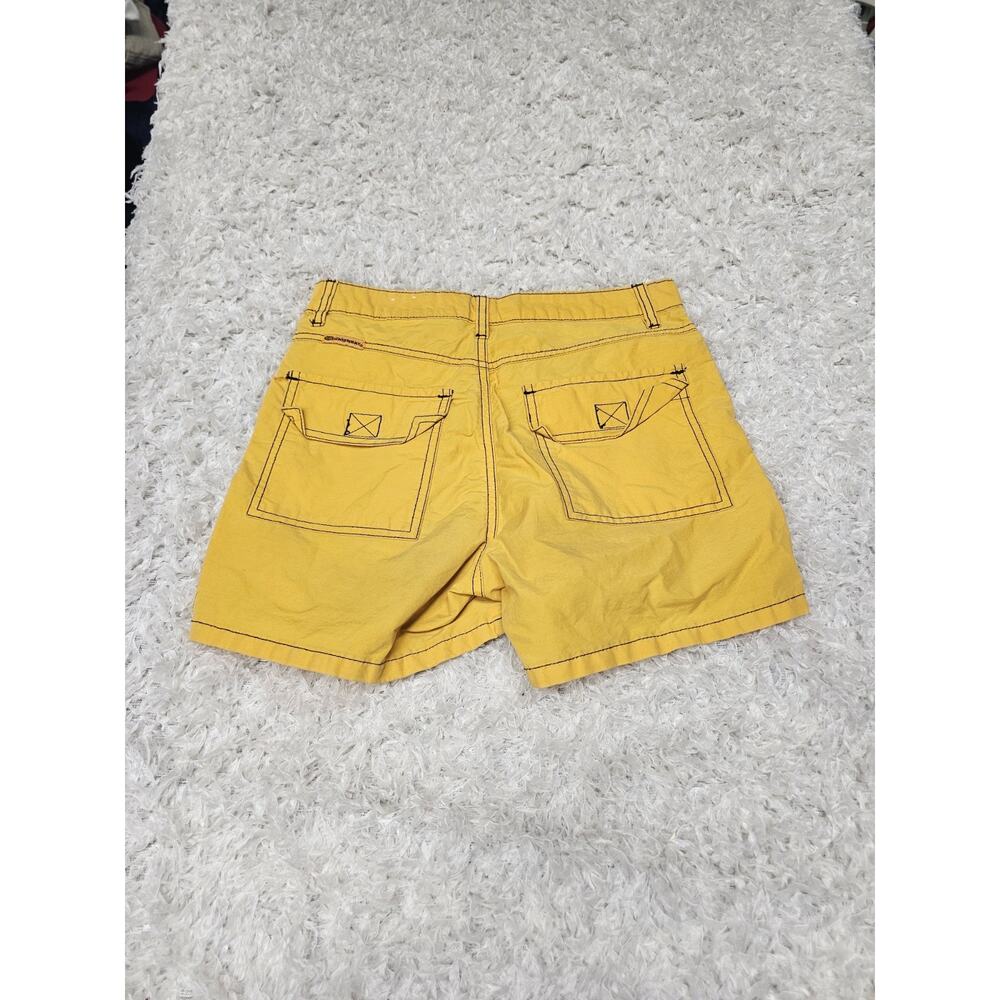 Vintage Unionbay 90s Mustard Yellow Carpenter Shorts Contrast Stitch Skater Y2K